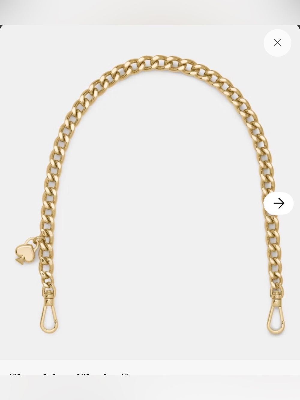 Kate Spade New York Shoulder Bag Gold Chain Strap